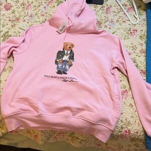 Ralph Lauren Pink Polo Bear Hoodie